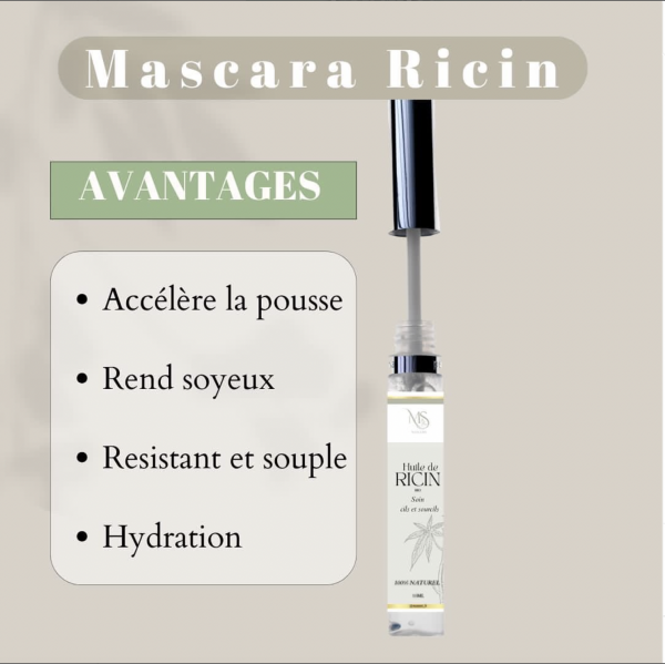 Mascara en huile de ricin bio ecocert