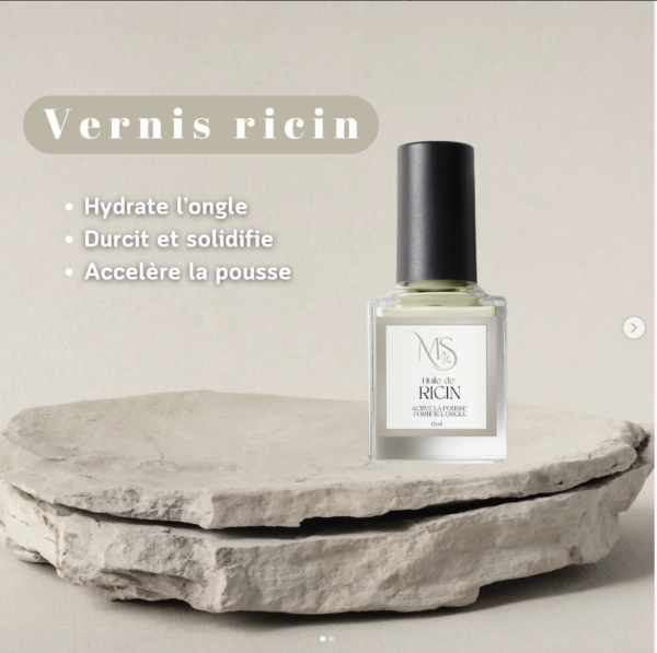 Vernis en huile de ricin bio ecocert