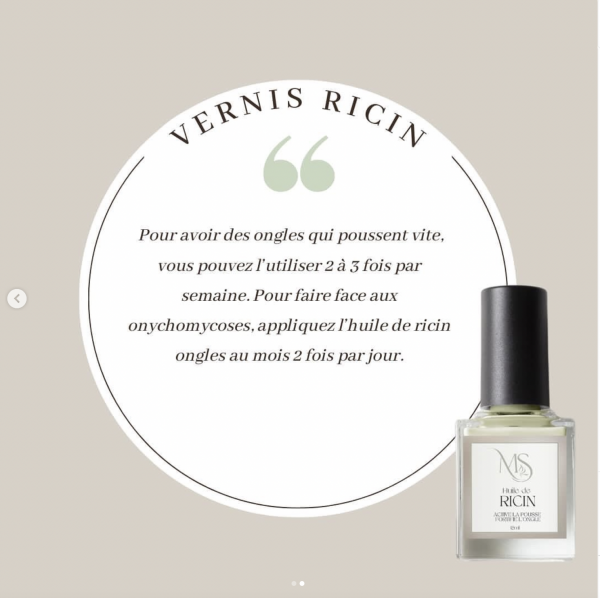 Vernis en huile de ricin bio ecocert – Image 2